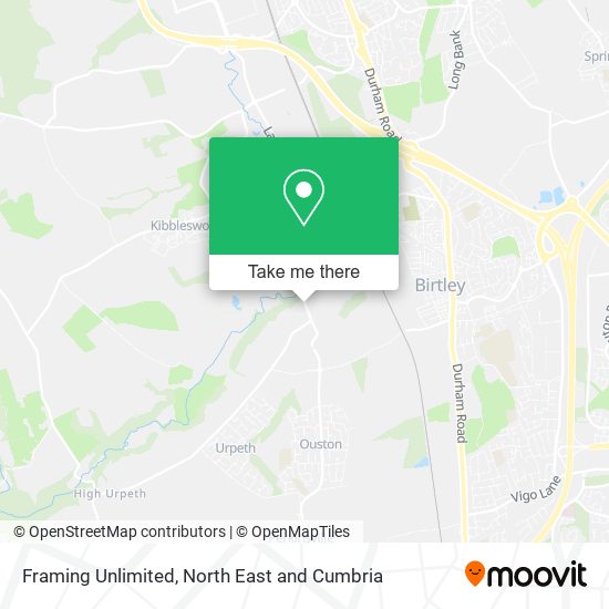 Framing Unlimited map