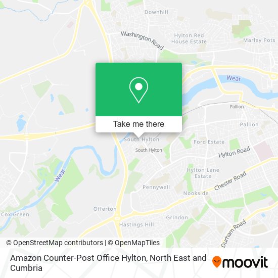 Amazon Counter-Post Office Hylton map