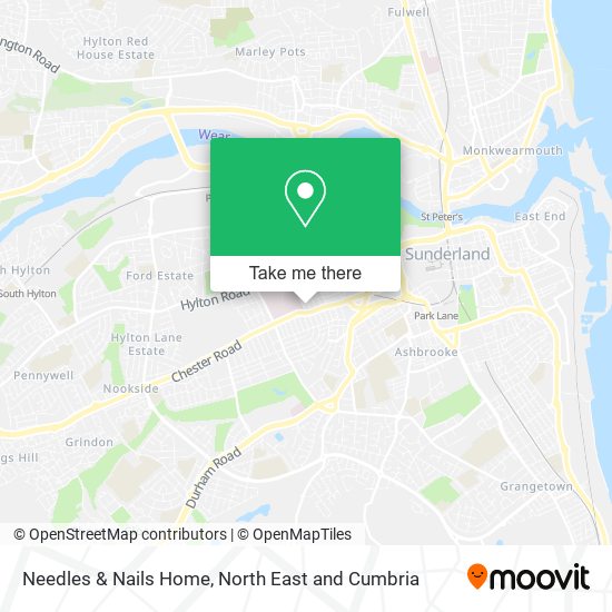 Needles & Nails Home map