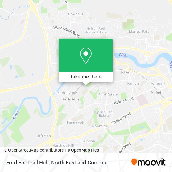 Ford Football Hub map