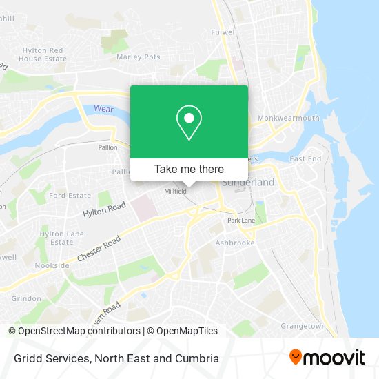 Gridd Services map
