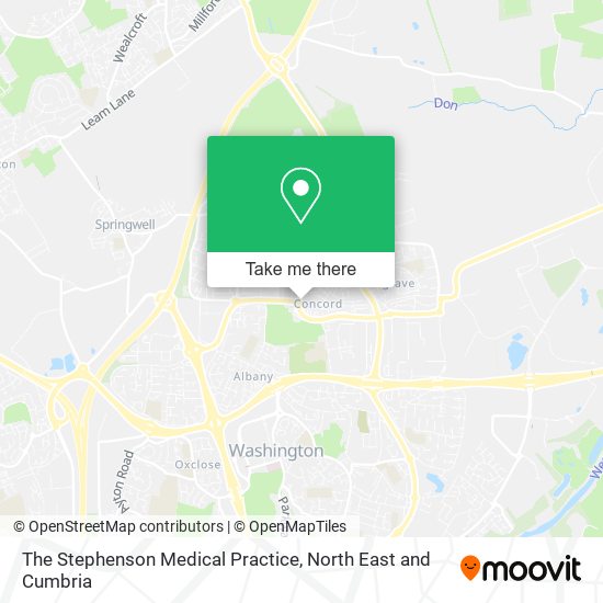 The Stephenson Medical Practice map