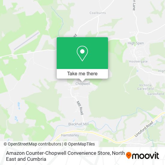 Amazon Counter-Chopwell Convenience Store map
