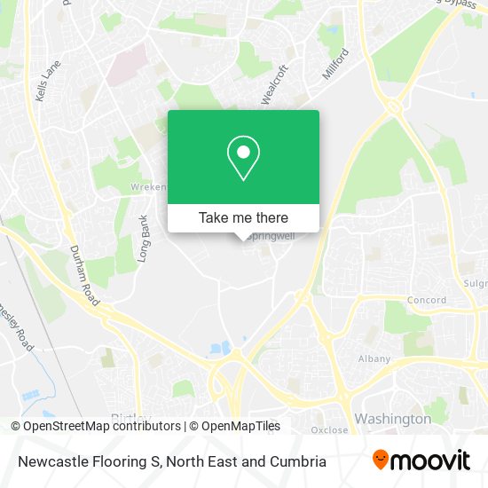 Newcastle Flooring S map