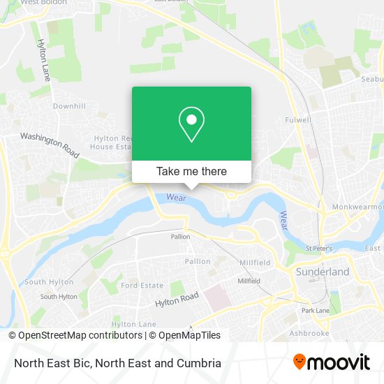 North East Bic map