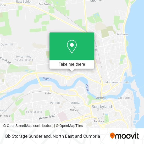 Bb Storage Sunderland map