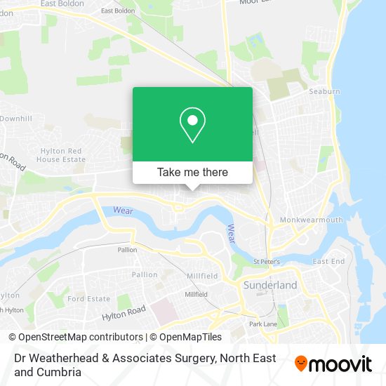 Dr Weatherhead & Associates Surgery map