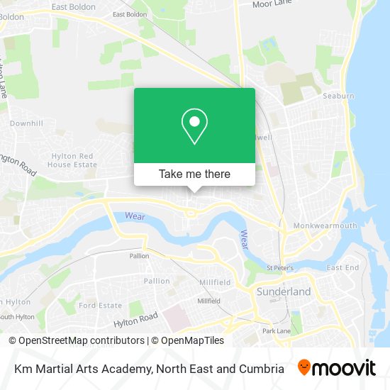 Km Martial Arts Academy map