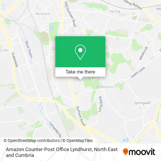 Amazon Counter-Post Office Lyndhurst map