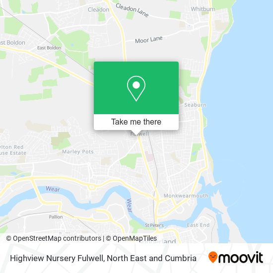 Highview Nursery Fulwell map