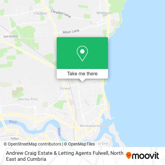 Andrew Craig Estate & Letting Agents Fulwell map