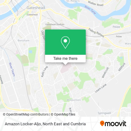 Amazon Locker-Aljo map