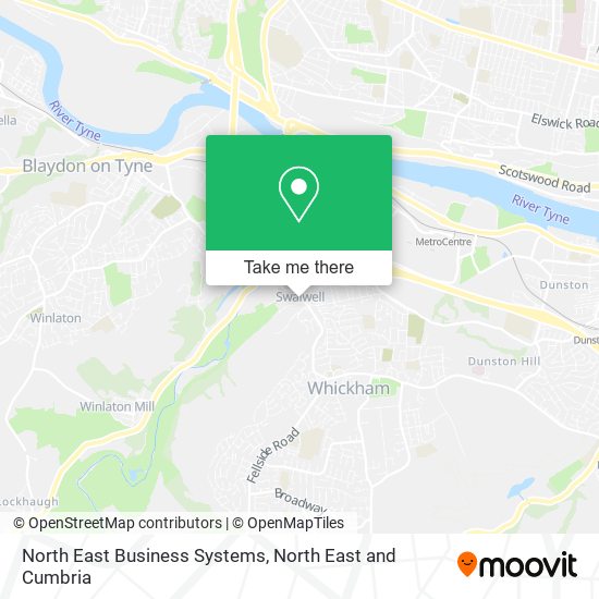 North East Business Systems map