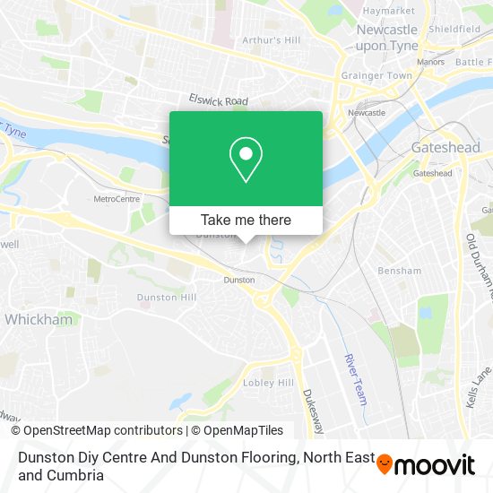 Dunston Diy Centre And Dunston Flooring map