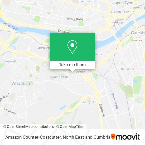 Amazon Counter-Costcutter map