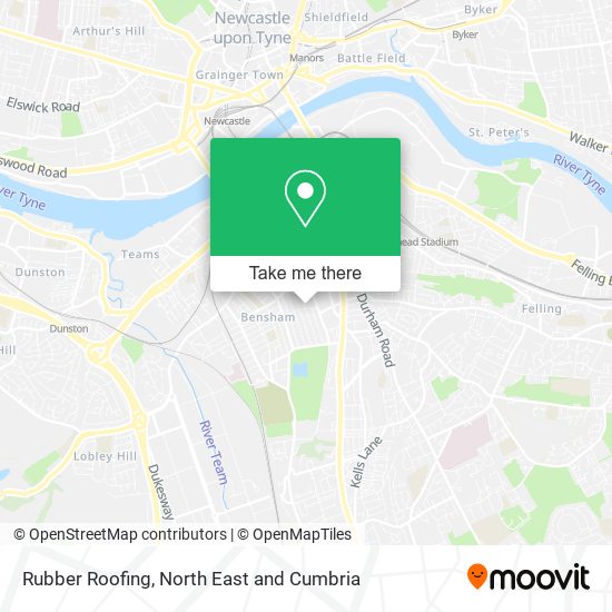 Rubber Roofing map
