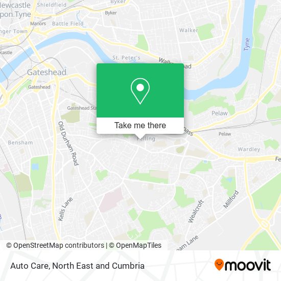 Auto Care map