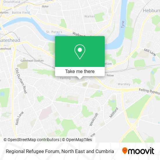 Regional Refugee Forum map