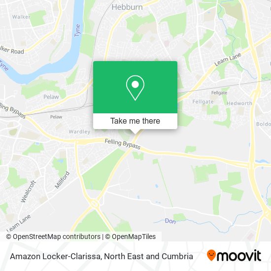 Amazon Locker-Clarissa map