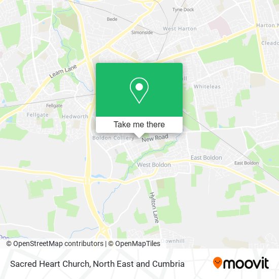Sacred Heart Church map