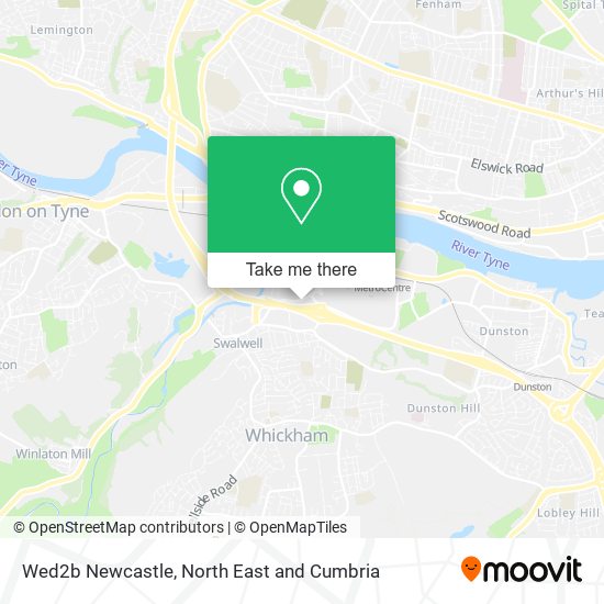 Wed2b Newcastle map
