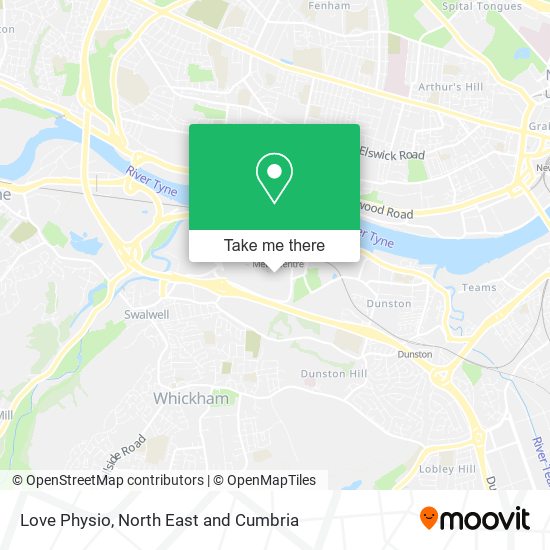 Love Physio map