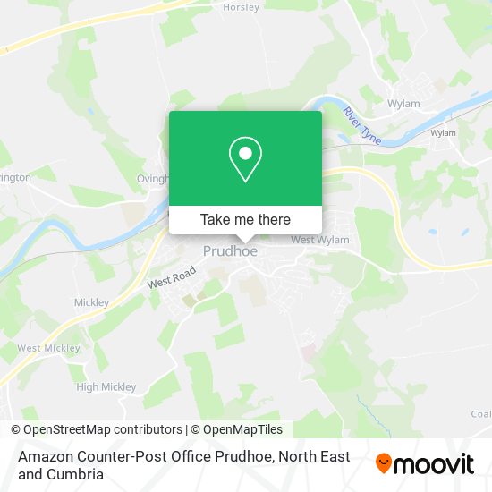 Amazon Counter-Post Office Prudhoe map