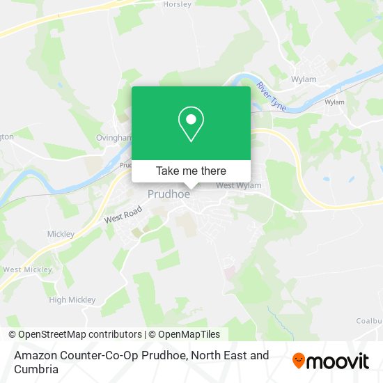 Amazon Counter-Co-Op Prudhoe map