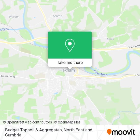 Budget Topsoil & Aggregates map