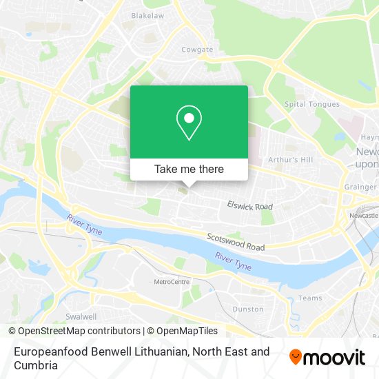 Europeanfood Benwell Lithuanian map