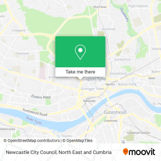 Newcastle City Council map