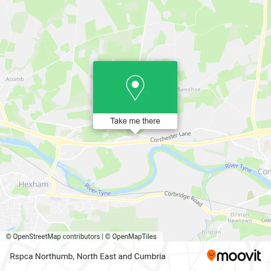 Rspca Northumb map