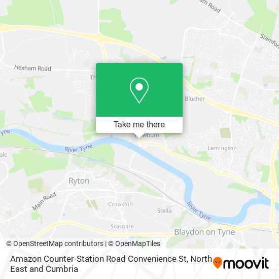 Amazon Counter-Station Road Convenience St map