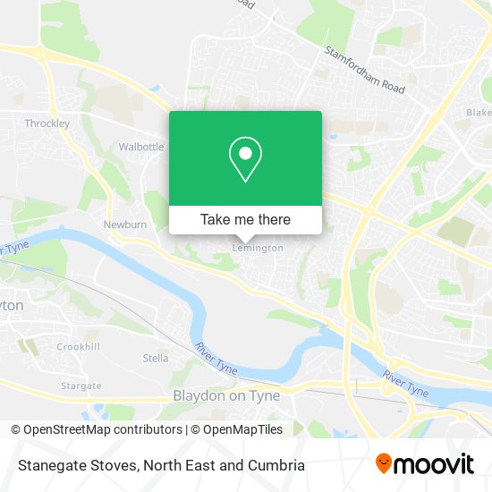 Stanegate Stoves map