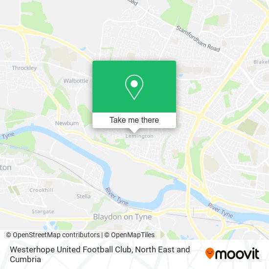 Westerhope United Football Club map