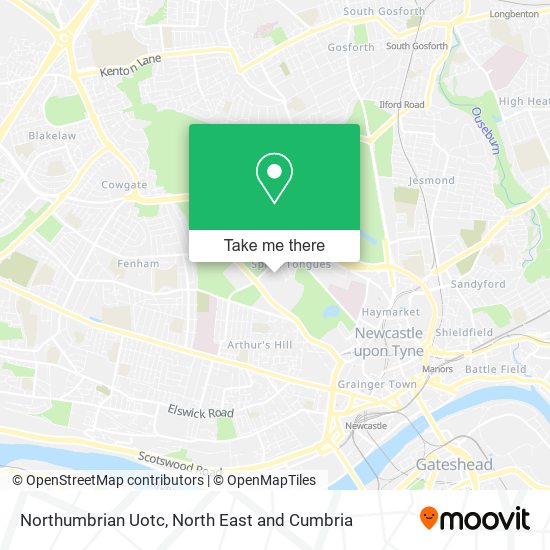 Northumbrian Uotc map