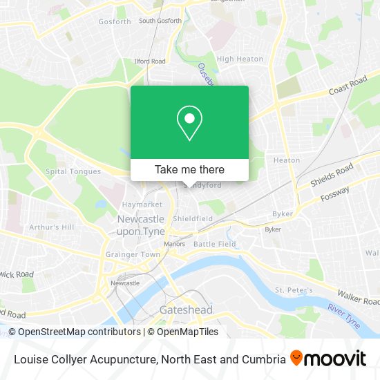 Louise Collyer Acupuncture map