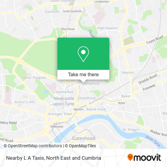Nearby L A Taxis map