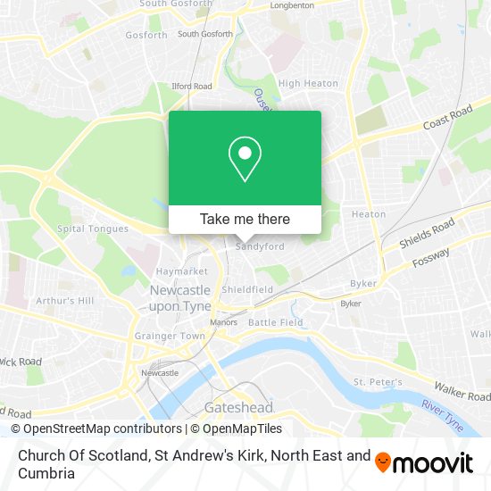 Church Of Scotland, St Andrew's Kirk map