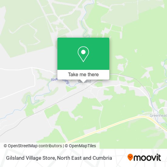 Gilsland Village Store map