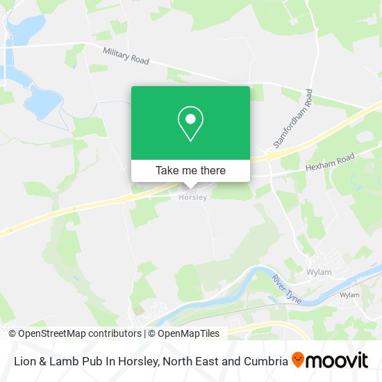 Lion & Lamb Pub In Horsley map