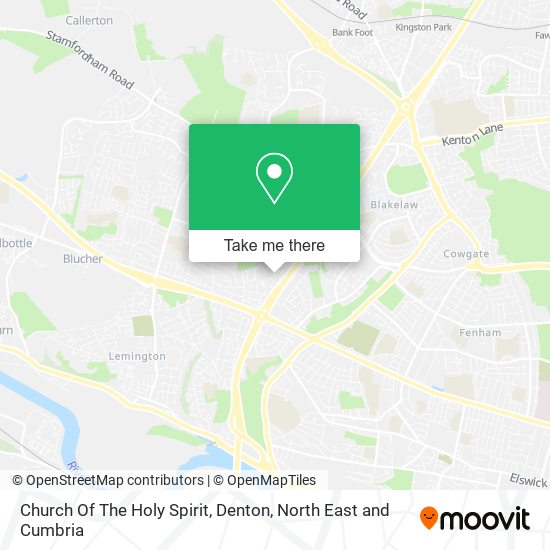 Church Of The Holy Spirit, Denton map