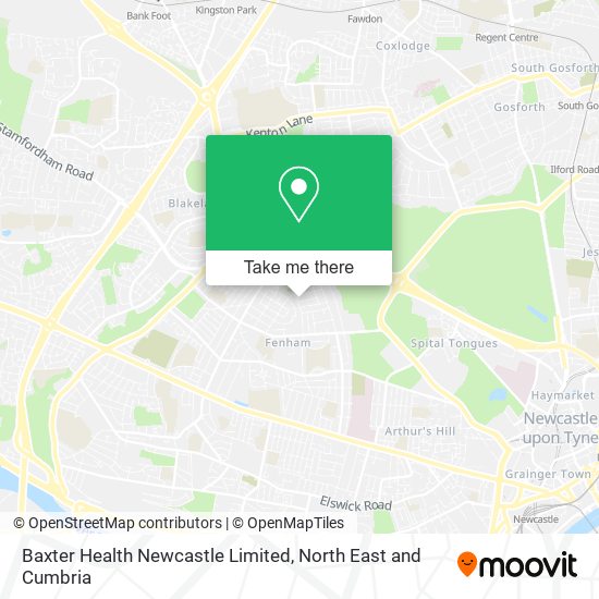Baxter Health Newcastle Limited map