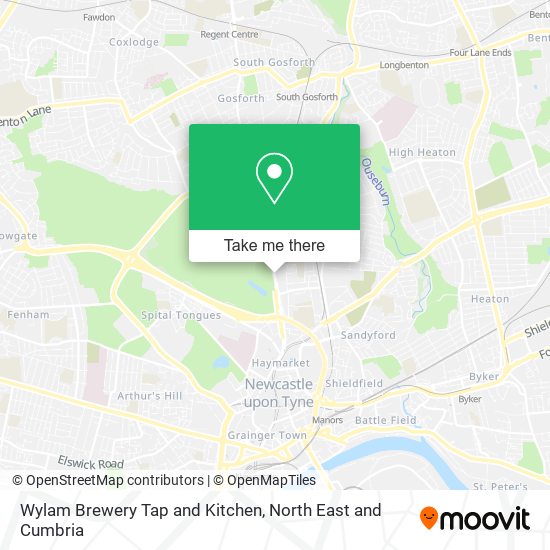 Wylam Brewery Tap and Kitchen map