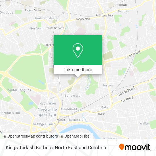 Kings Turkish Barbers map