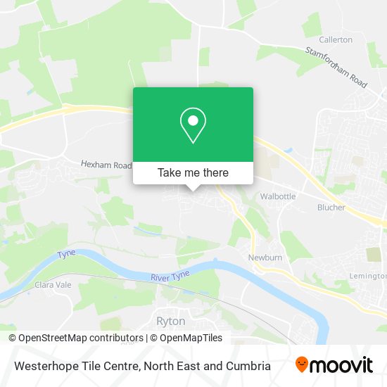 Westerhope Tile Centre map