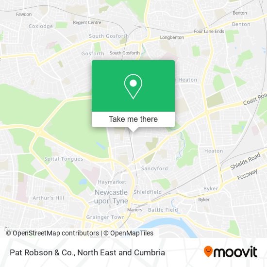 Pat Robson & Co. map