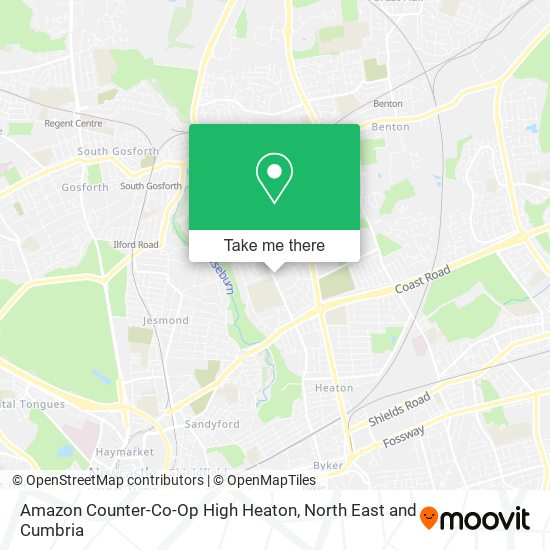 Amazon Counter-Co-Op High Heaton map