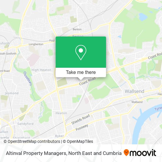 Altinval Property Managers map