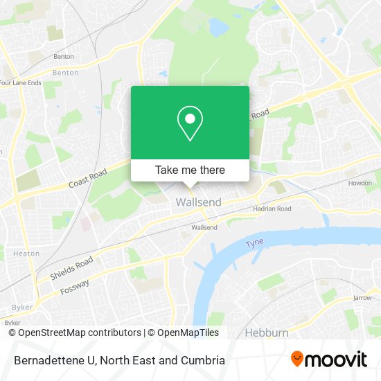 Bernadettene U map